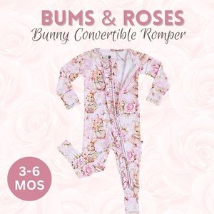 Bums & Roses Bunny Ruffle Convertible Bamboo Zippy